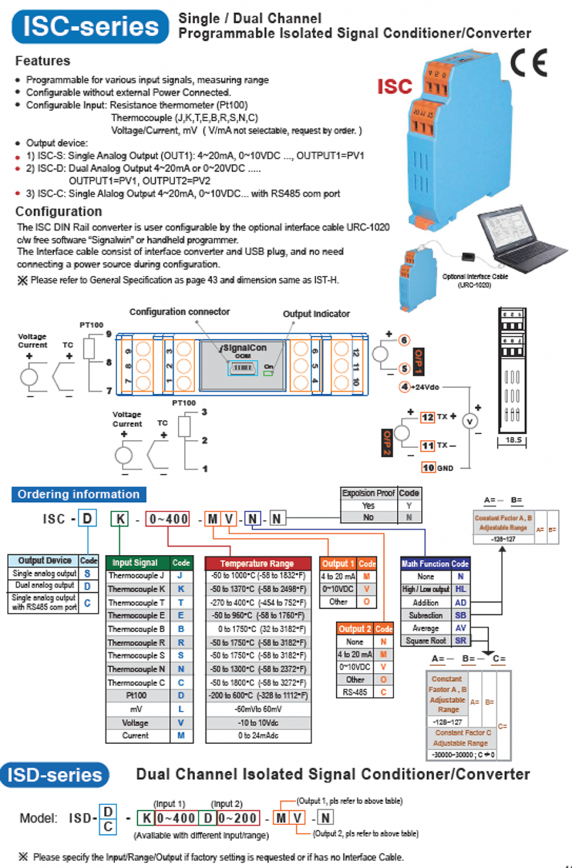 Isc Hf Sensor ISC & ISD Isolated Signal Transmitter – Global Heating